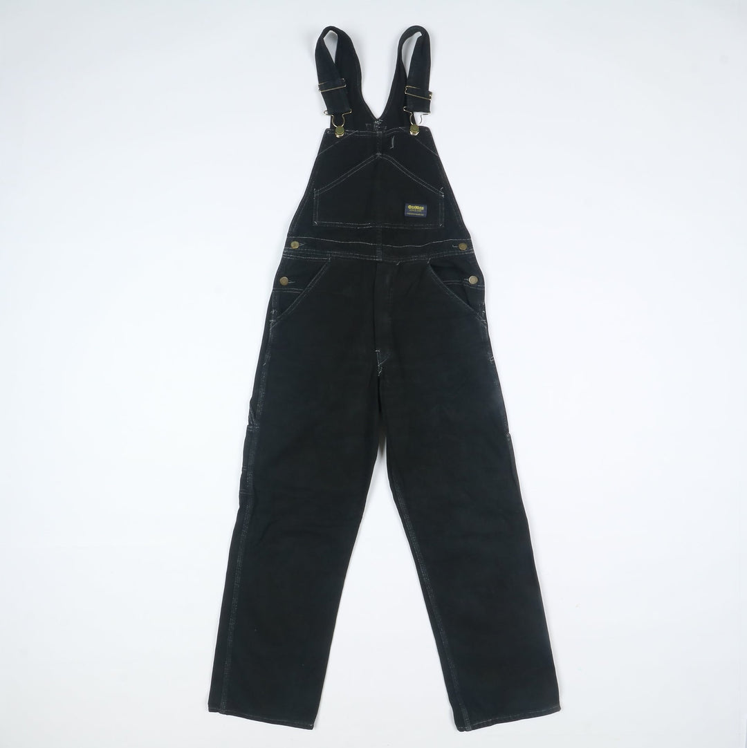 Osh Kosh Salopette di Jeans Nera Taglia S Unisex