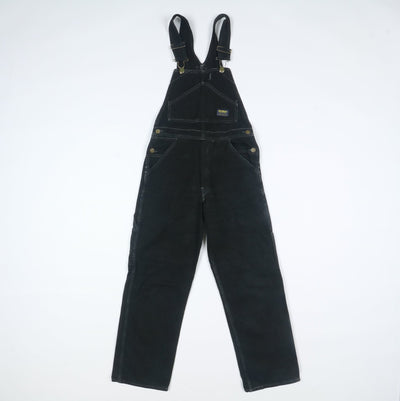 Osh Kosh Salopette di Jeans Nera Taglia S Unisex