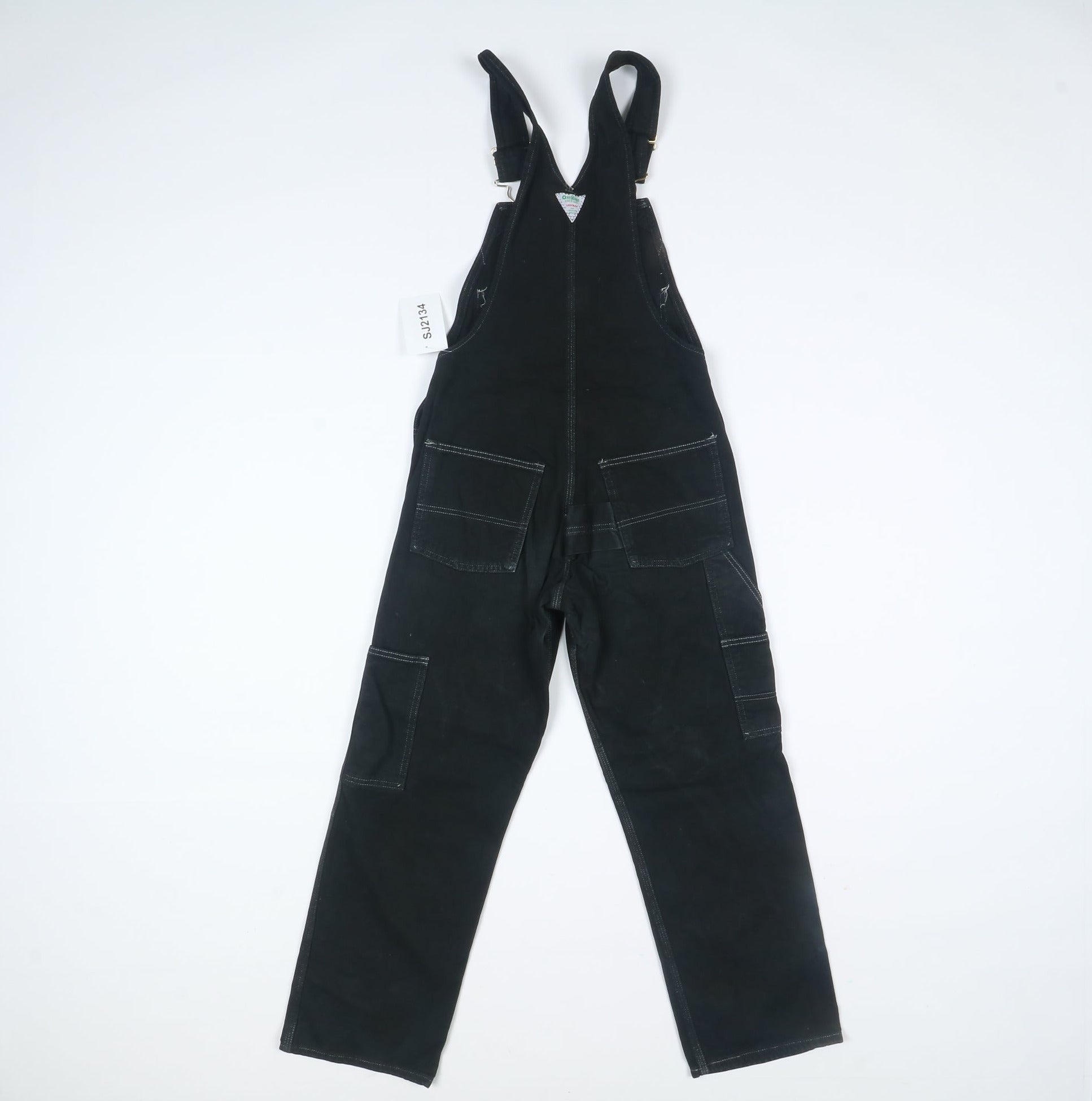 Salopette jeans nera hotsell