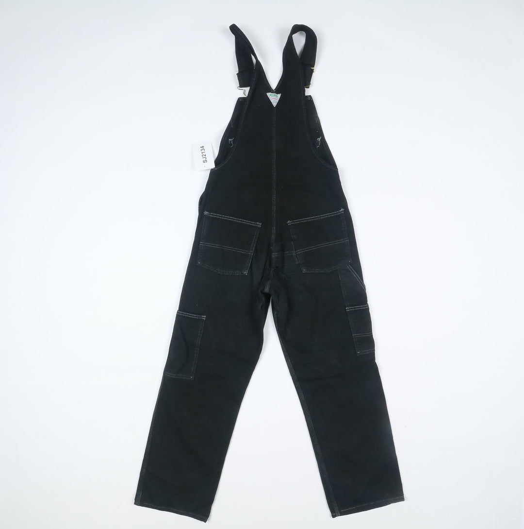 Osh Kosh Salopette di Jeans Nera Taglia S Unisex