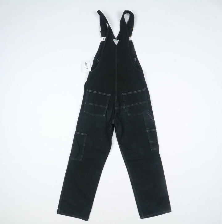 Osh Kosh Salopette di Jeans Nera Taglia S Unisex