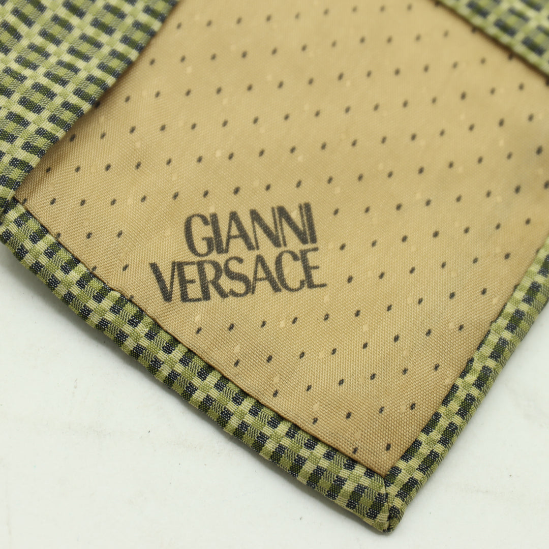 Gianni Versace Cravatta Vintage Uomo Verde