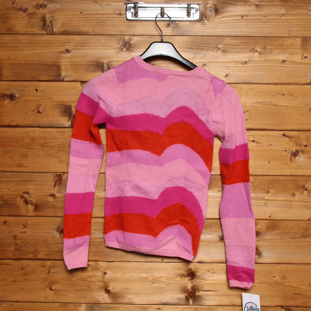 Evisu Maglione Rosa Taglia XS Donna Deadstock w/Tags