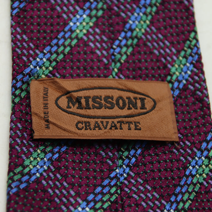 Missoni Cravatta Vintage Uomo Malva