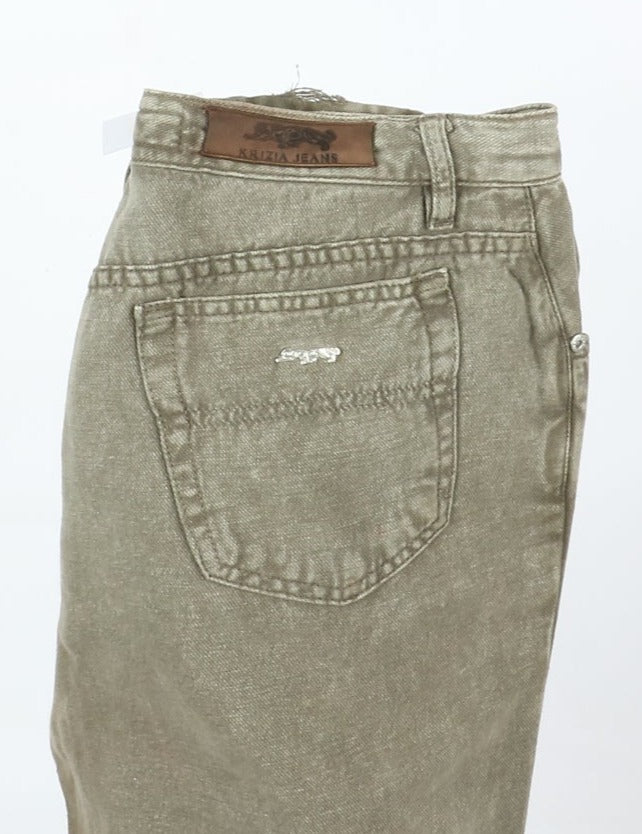 Krizia Mom Fit Jeans Grigio W34 Donna