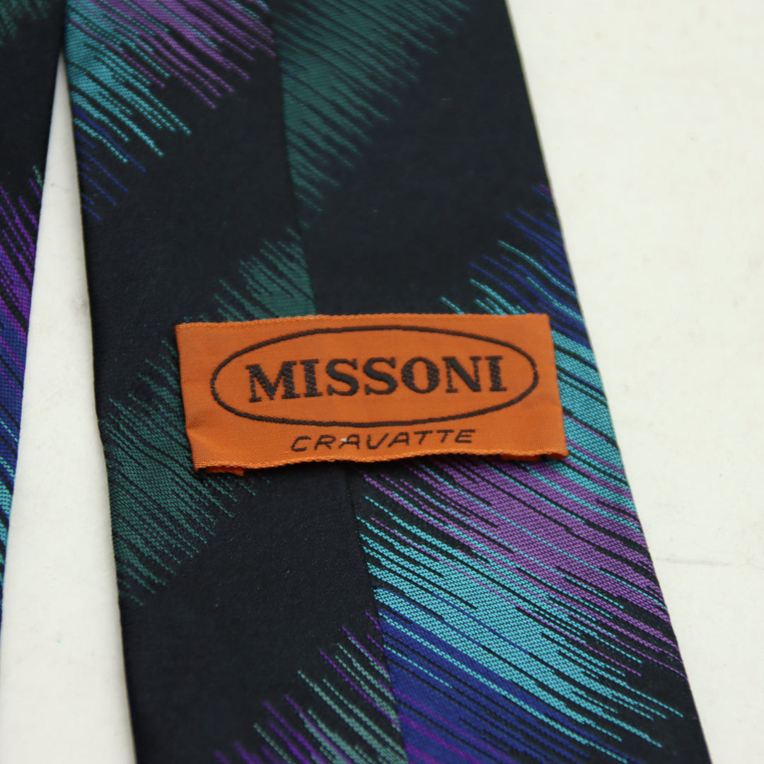 Missoni Cravatta Vintage Uomo Nero