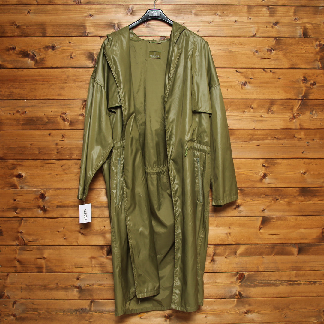 Trussardi Trench Vintage Verde Taglia L/XL Donna