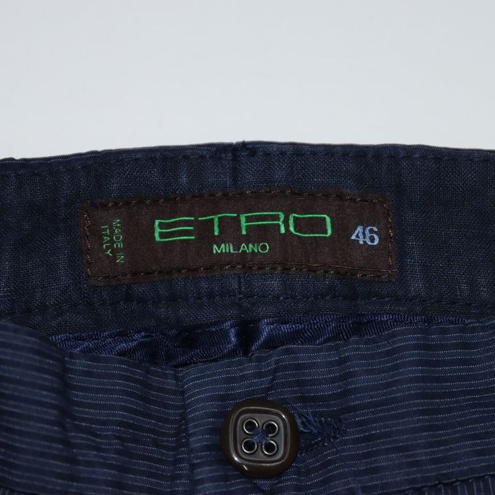 Etro Chino Jeans Blu a Righe Taglia 46 Unisex