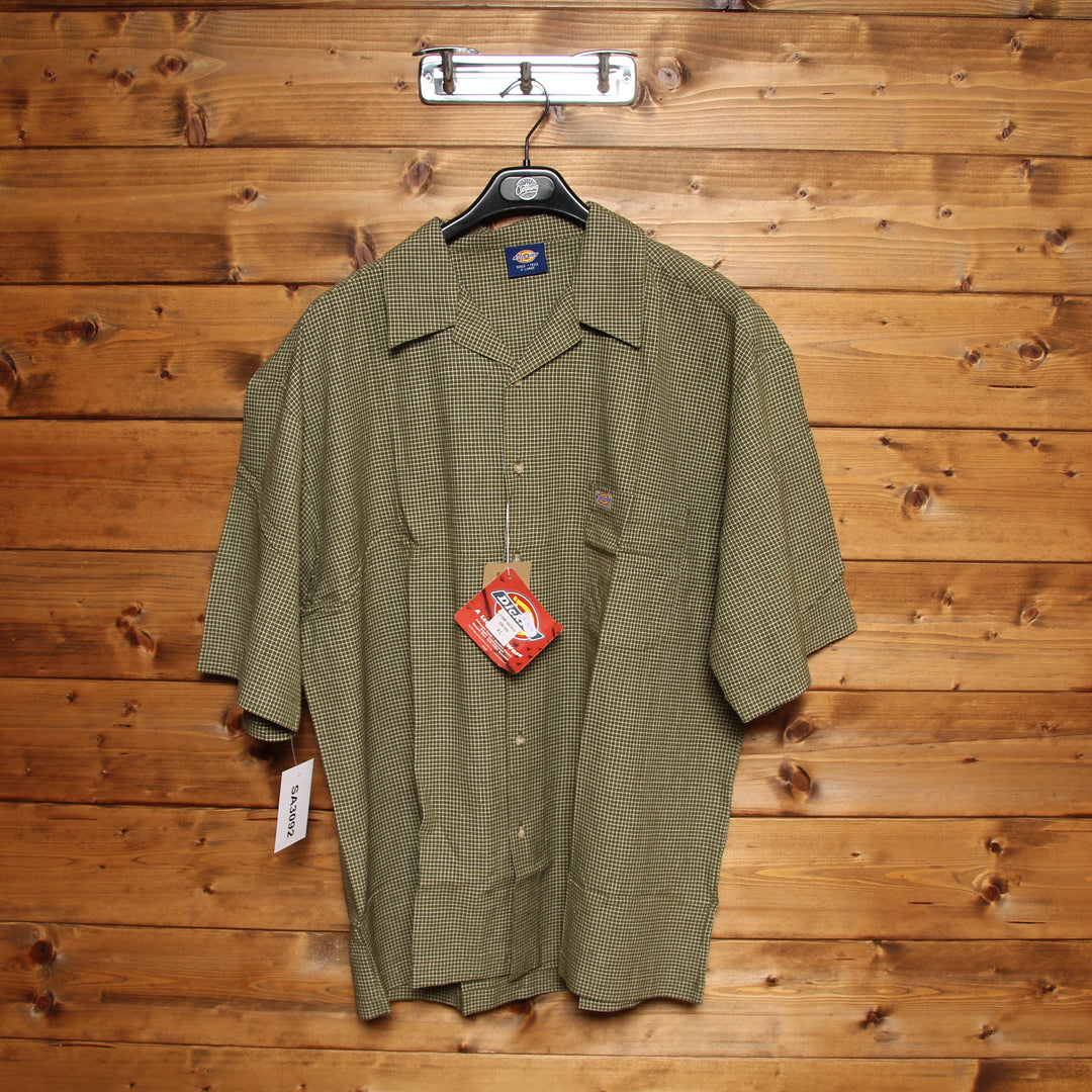 Dickies Camicia Casual Verde Taglia XL Uomo Deadstock w/Tags