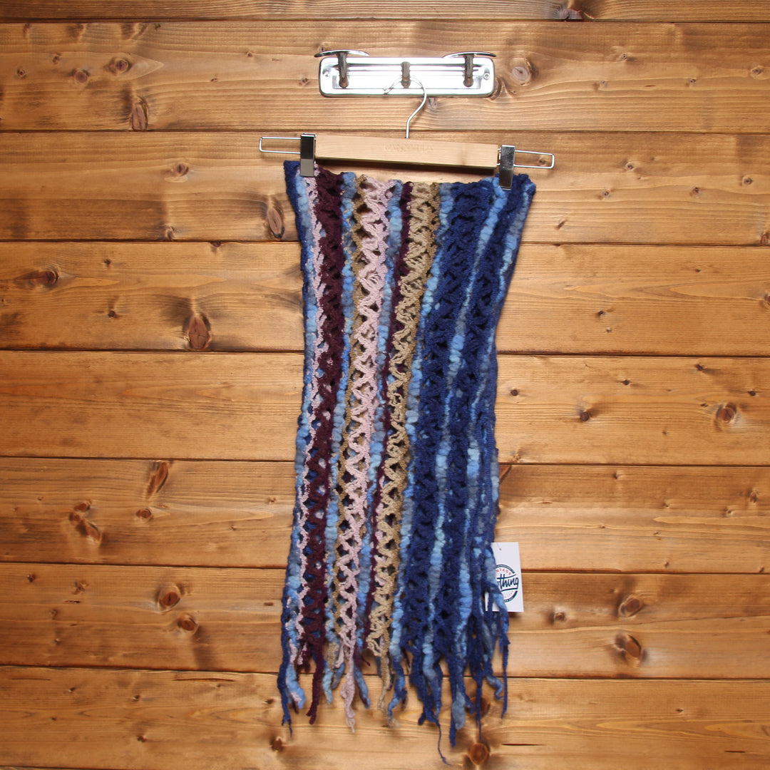 Missoni Foulard Sciarpa Usato Donna Blu Vintage