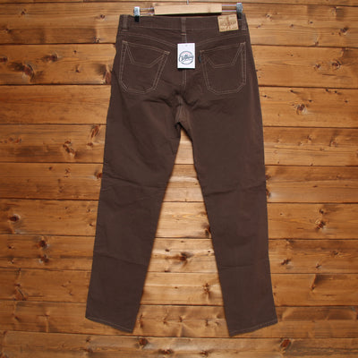 Jeckerson Regular Fit Jeans Marrone W36 Uomo Vita Media