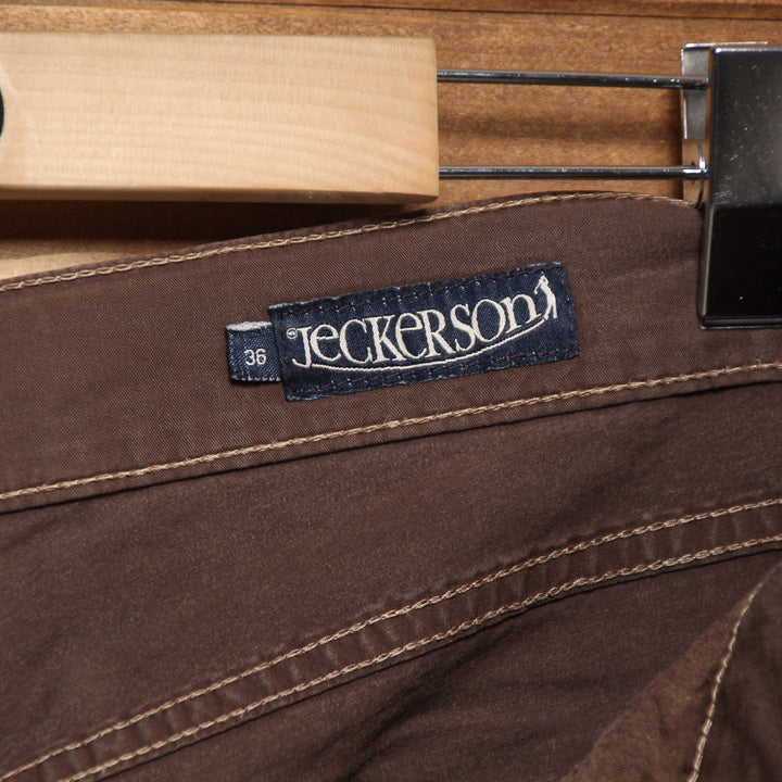 Jeckerson Regular Fit Jeans Marrone W36 Uomo Vita Media