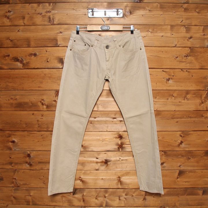 Iceberg Ice B Jeans Beige W34 Unisex Vita Bassa