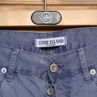 Stone Island RE Jeans Blu W34 L34 Uomo Vita Alta