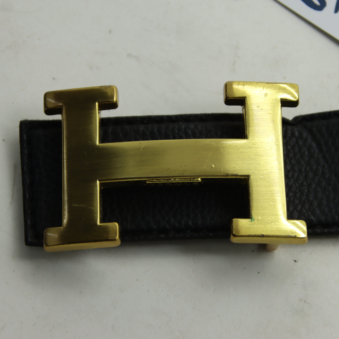 Hermes Paris Cintura Unisex Nero Made in France
