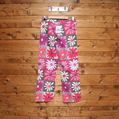 Moschino Jeans Rosa Floreale Taglia 44 Donna Vita Media