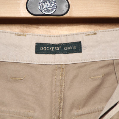 Dockers Khakis Jeans Cargo Marrone W32 L34 Uomo Vita Alta