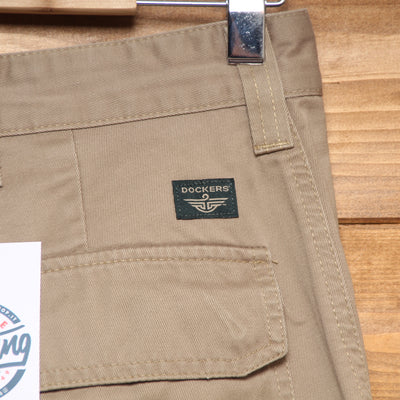 Dockers Khakis Jeans Cargo Marrone W32 L34 Uomo Vita Alta