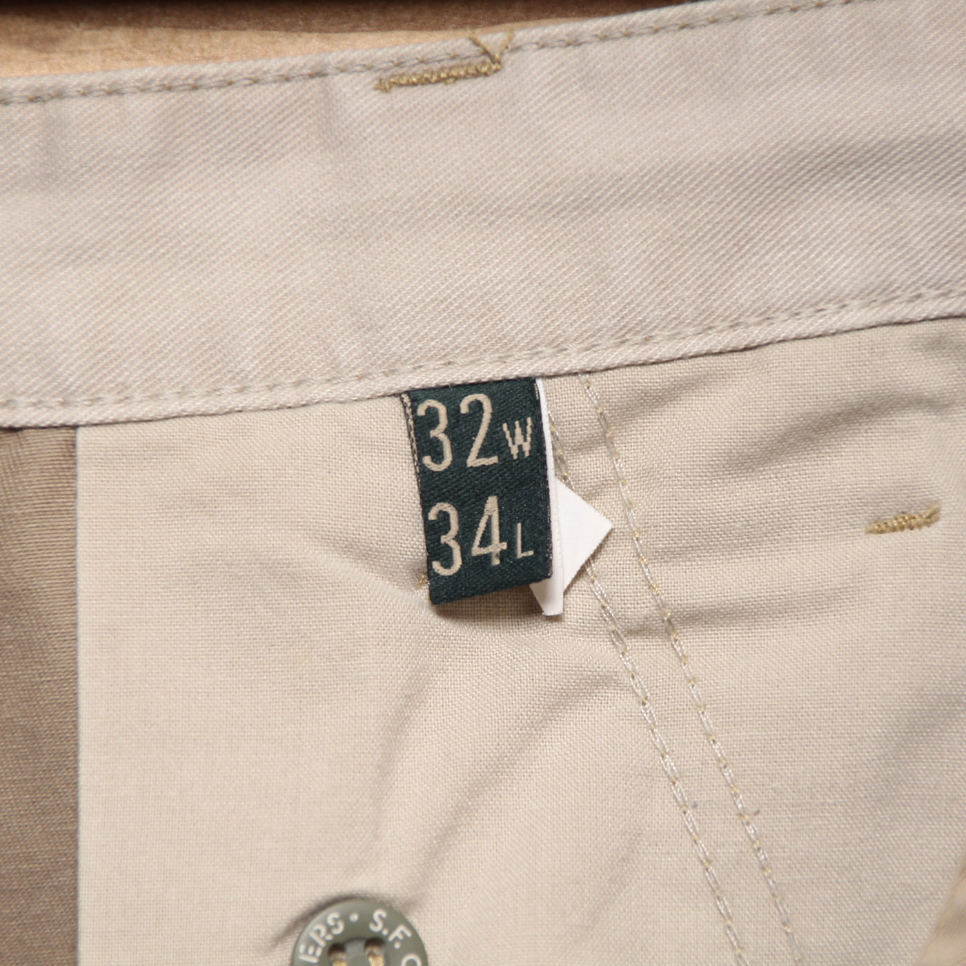 Dockers Khakis Jeans Cargo Marrone W32 L34 Uomo Vita Alta