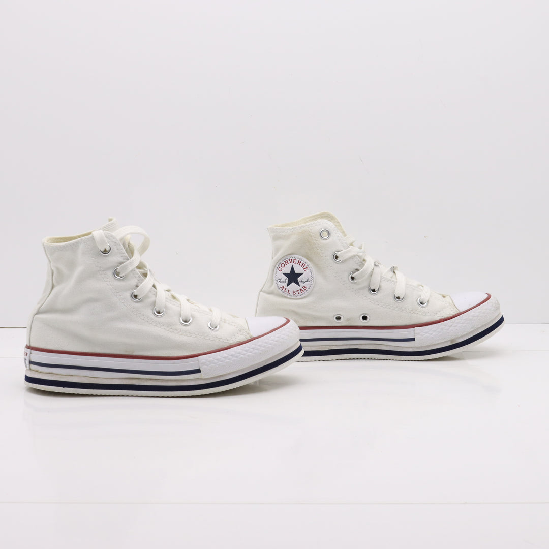 Converse All Star Platform Alte Bianche Eur 32 Junior