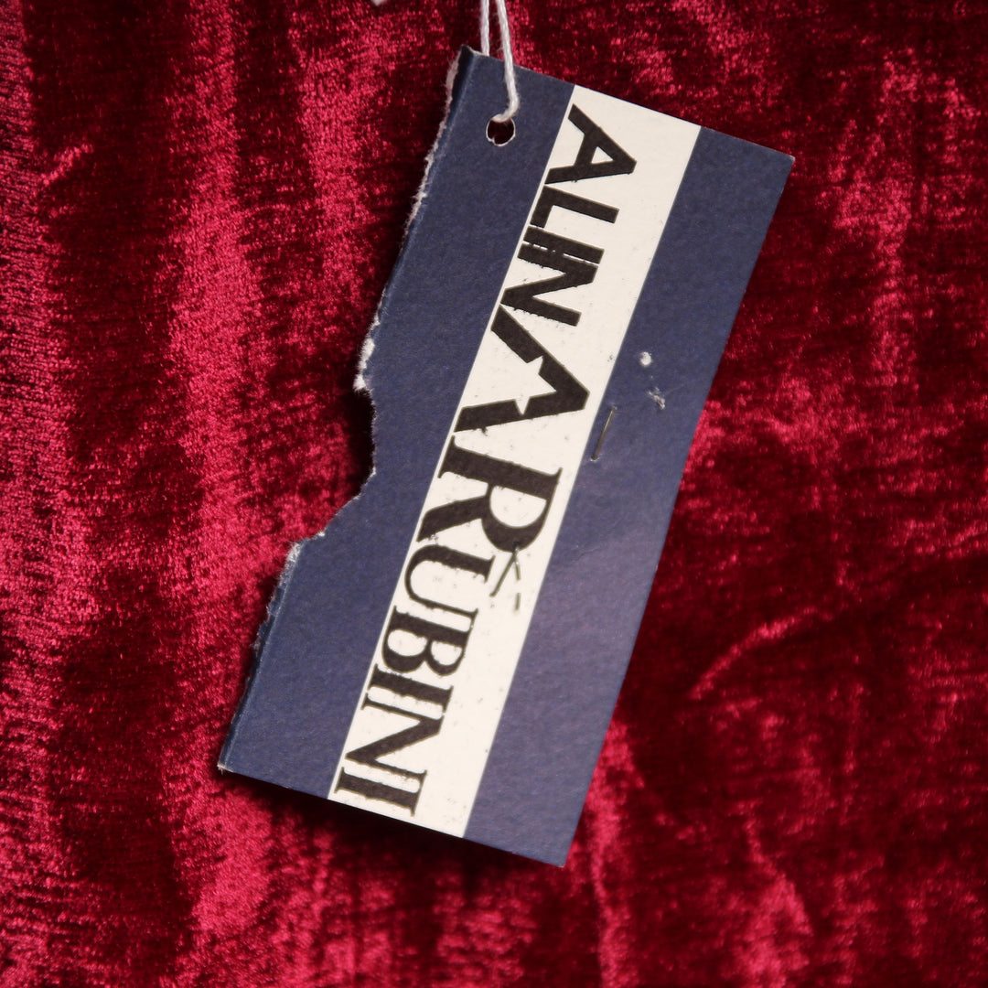 Alina Rubini Vestito Tubino Rosso Taglia L Donna Deadstock w/Tags