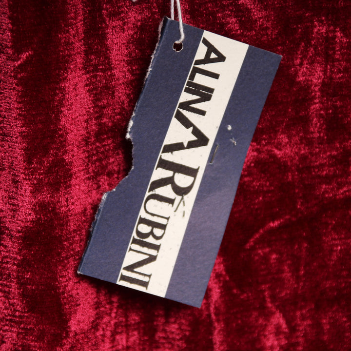 Alina Rubini Vestito Tubino Rosso Taglia L Donna Deadstock w/Tags