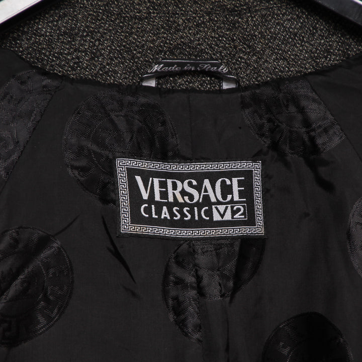 Versace Cappotto Vintage Grigio Taglia 52 Uomo