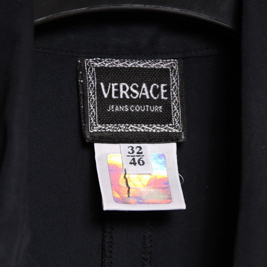 Versace Jeans Couture Vestito Vintage Lungo Blu Taglia 32 Donna Usato