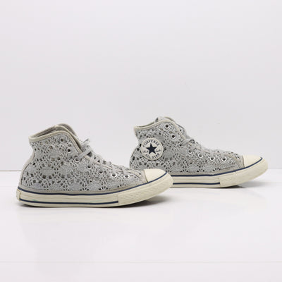 Converse All Star Alte Argentate Merlettate Eur 35 Youth