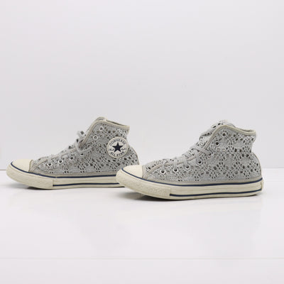 Converse All Star Alte Argentate Merlettate Eur 35 Youth