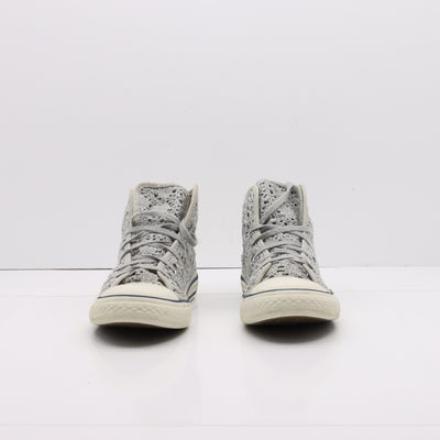 Converse All Star Alte Argentate Merlettate Eur 35 Youth