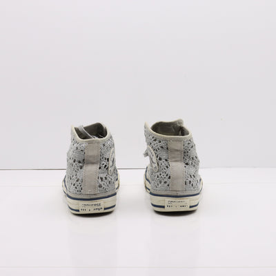 Converse All Star Alte Argentate Merlettate Eur 35 Youth