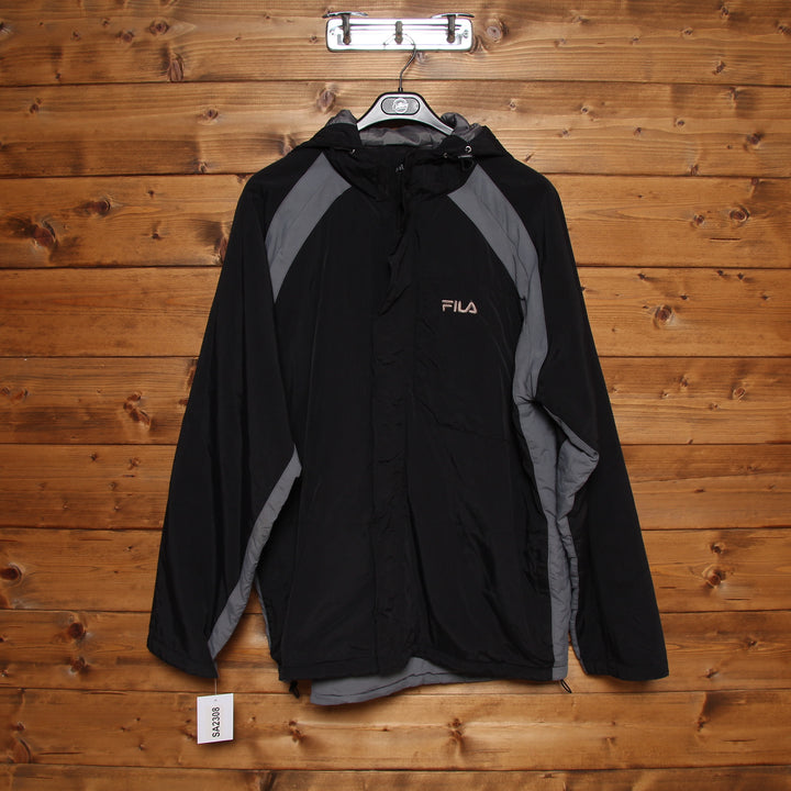 Fila Giacca Nero e Grigio Taglia XL Uomo