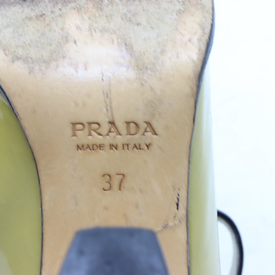 Prada Décolleté Giallo Eu 37 Donna