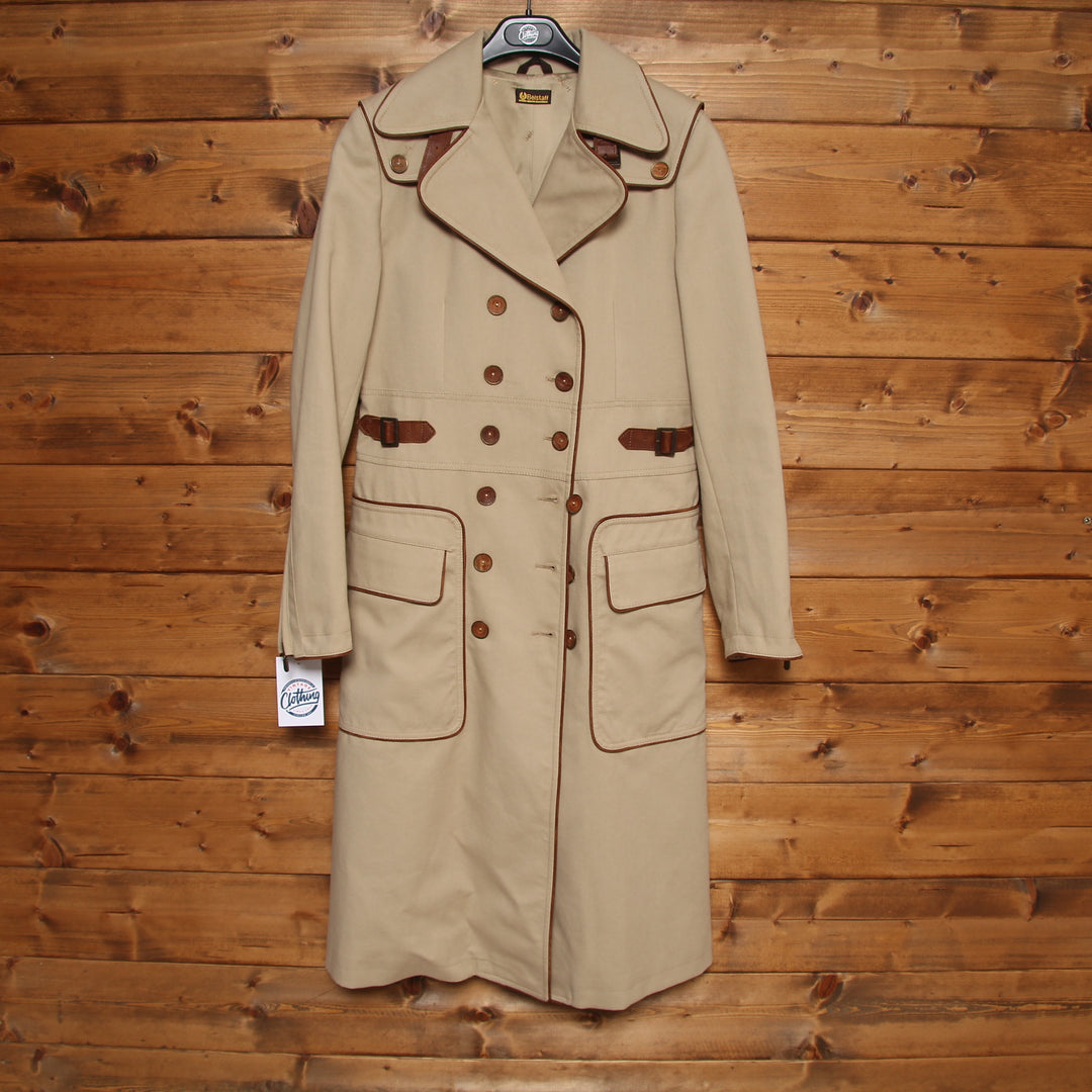 Belstaff Black Label Trench Doppio Petto Beige Taglia 42 Donna