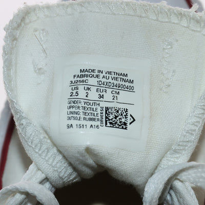 Converse All Star Basse Bianche Eur 34 Youth