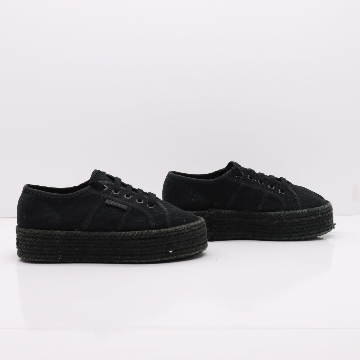 Superga Platform Basse Nero Eur 36 Unisex