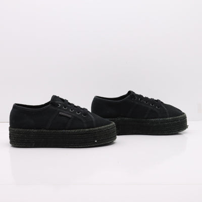 Superga Platform Basse Nero Eur 36 Unisex