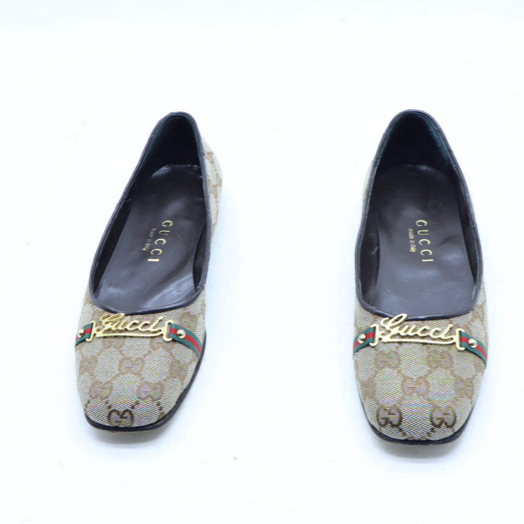 Gucci Ballerine Marrone Eu 38 Donna