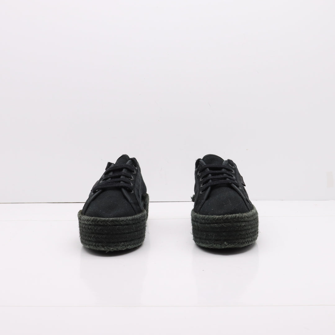 Superga Platform Basse Nero Eur 36 Unisex