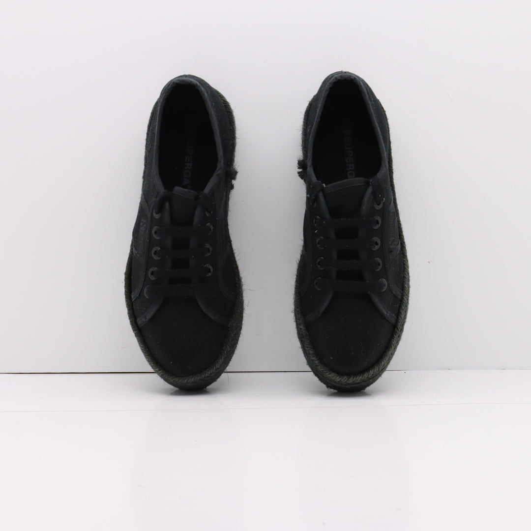 Superga Platform Basse Nero Eur 36 Unisex