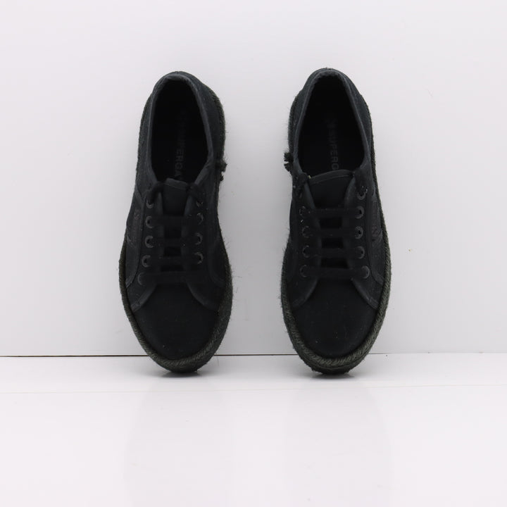 Superga Platform Basse Nero Eur 36 Unisex