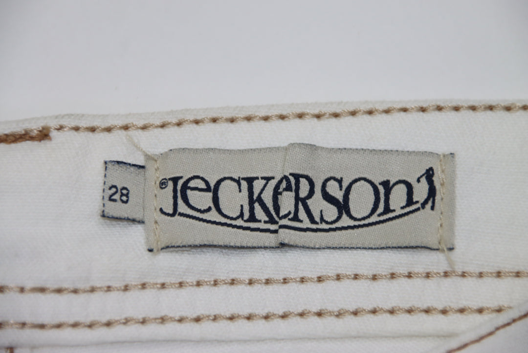 Jeckerson Pantalone Bianco W28 Donna Deadstock w/Tags