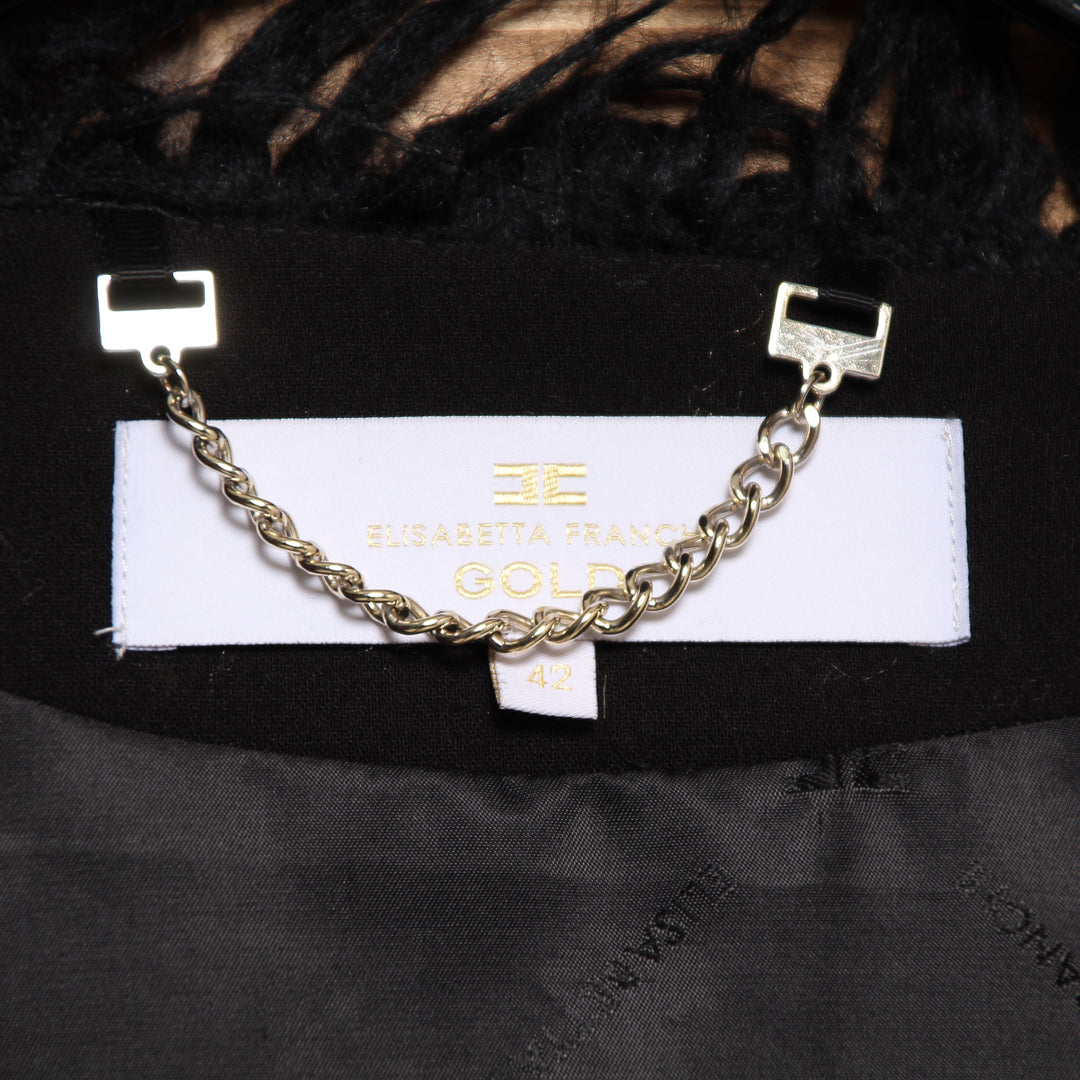 Elisabetta Franchi Gold Giacca Nero Taglia 42 Donna