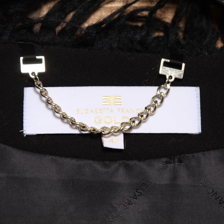 Elisabetta Franchi Gold Giacca Nero Taglia 42 Donna