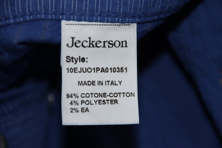 Jeckerson Pantalone Comfort Fit Blu W30 Unisex Deadstock w/Tags