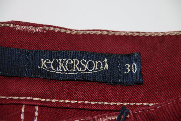 Jeckerson Pantalone Bordeaux W30 Unisex Deadstock w/Tags
