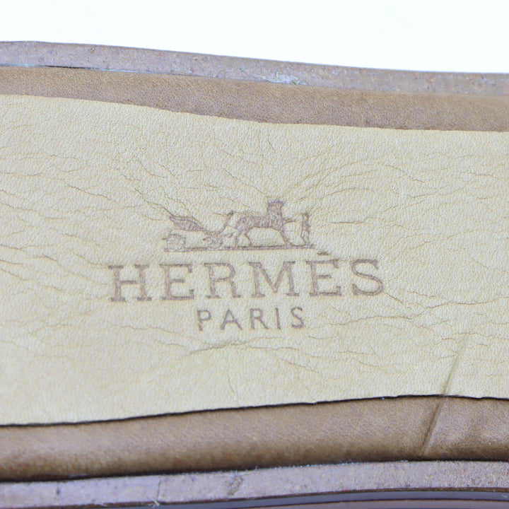 Hermès Paris Sandalo Marrone Eu 37 Donna