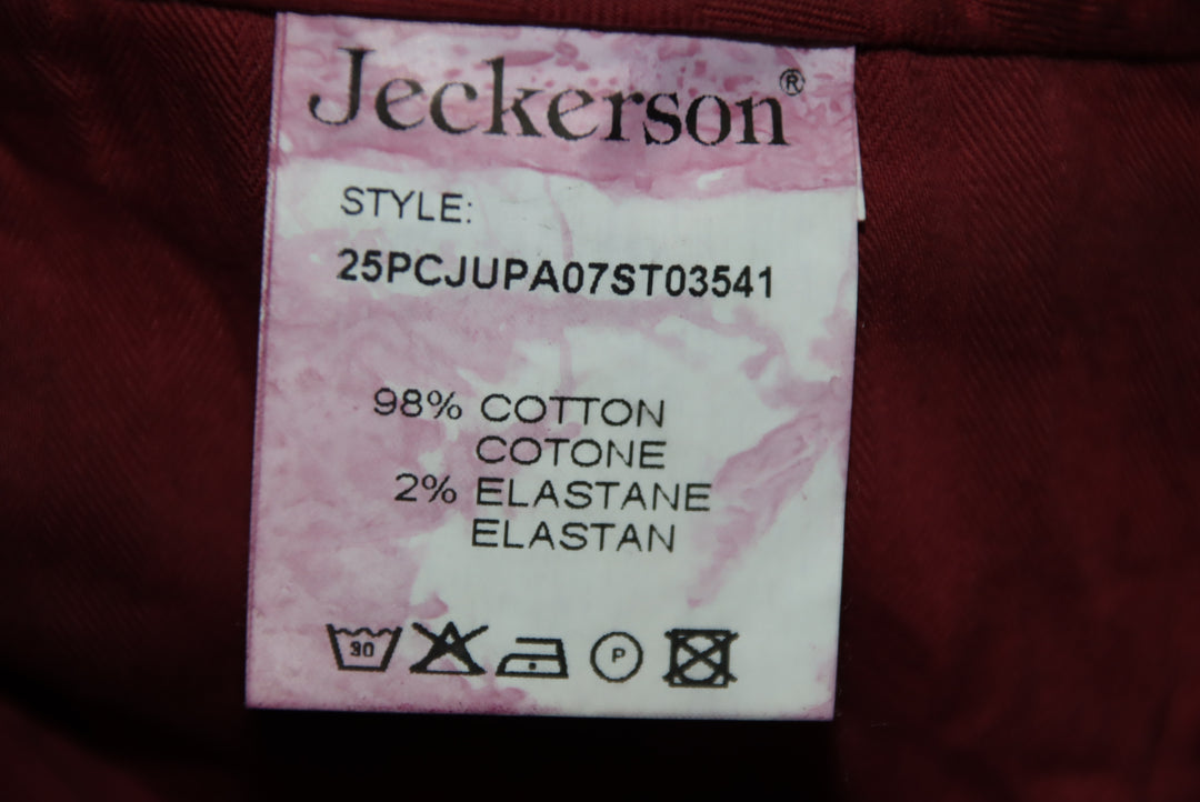 Jeckerson Pantalone Bordeaux W31 Uomo Deadstock w/Tags