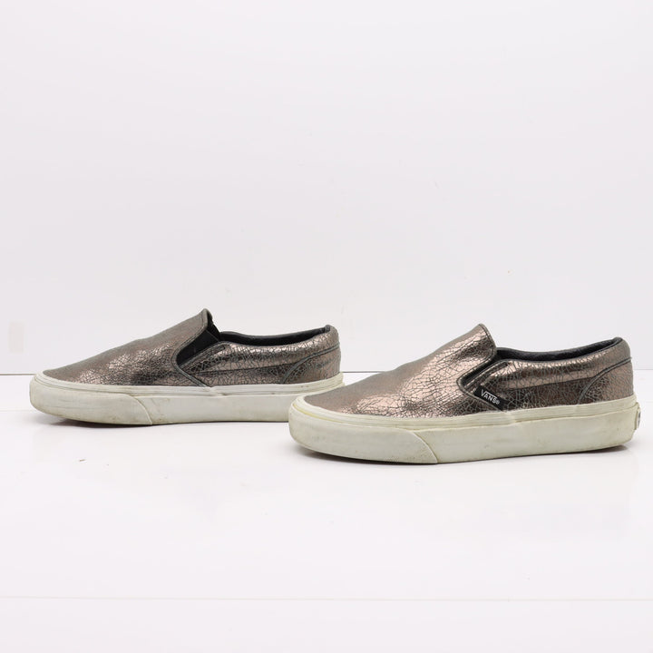 Vans Slip On Basse Oro Metallizzato Eur 36 Unisex